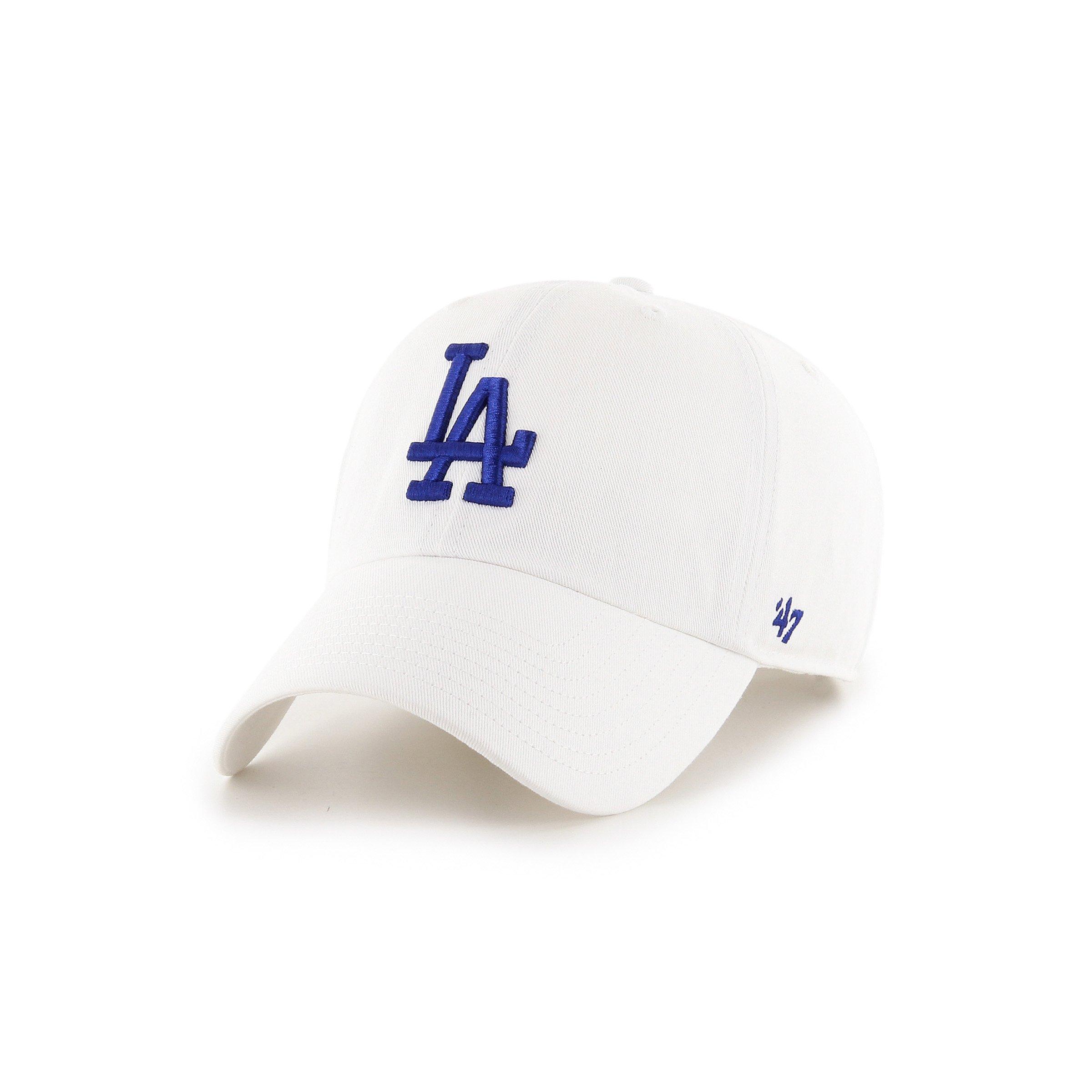 '47 Los Angeles Dodgers Cleanup Snapback Hat - White/Royal - WHITE/ROYAL